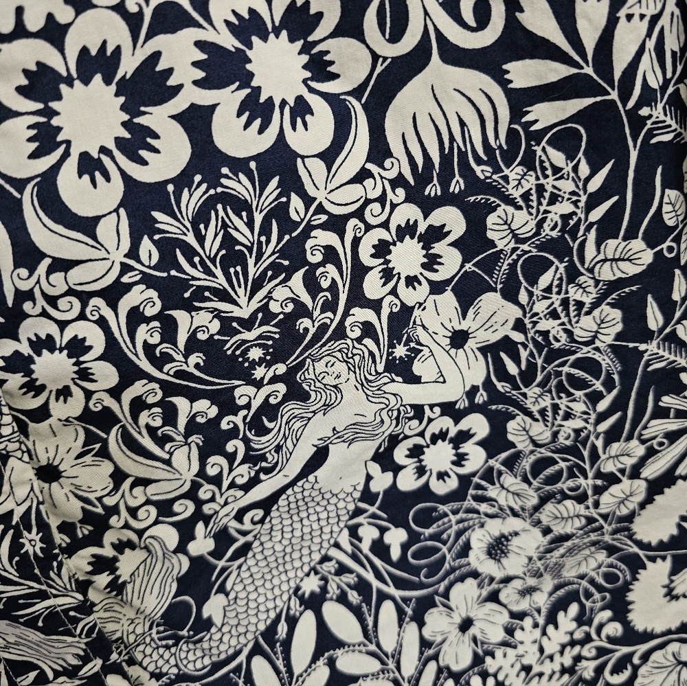 J. Crew Gamine cotton poplin shirt in mermaid floral SZ 10 - Picture 3 of 3